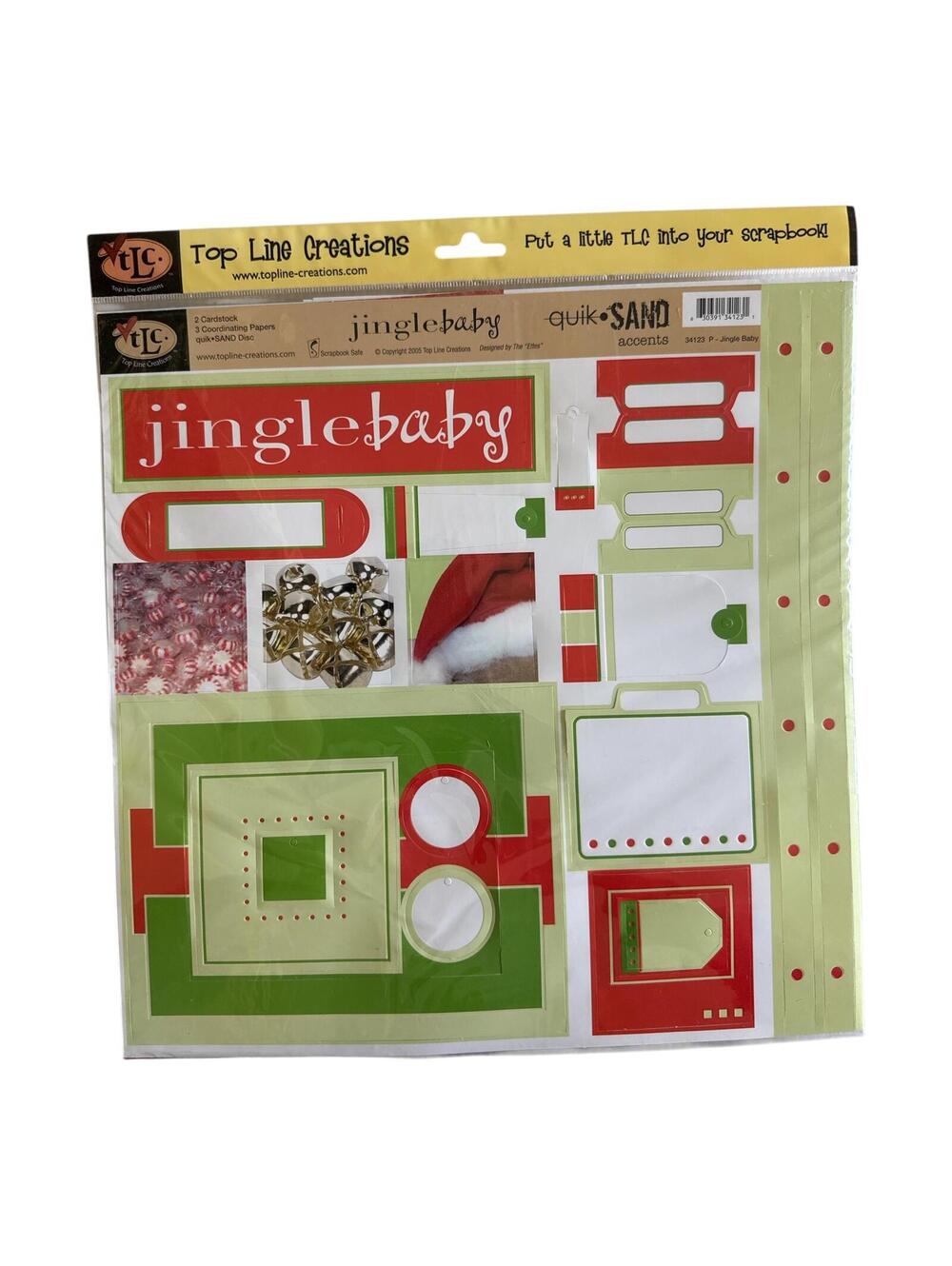 TLC 2005 Jingle Baby Quik-Sand Scrapbook Paper & Die-Cut Kit